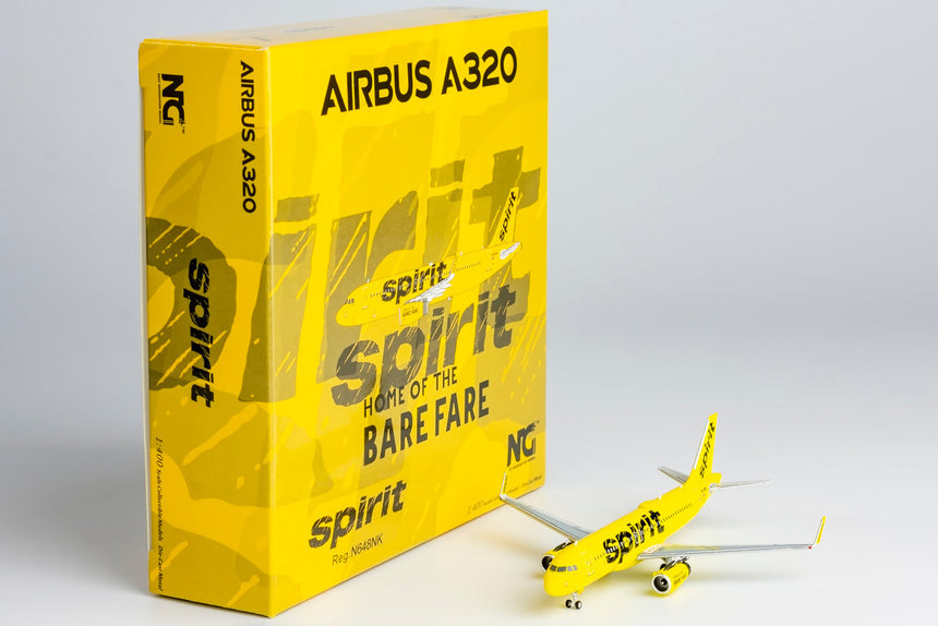 NG Models Spirit Airlines Airbus A320-200/w N648NK 1/400 Scale