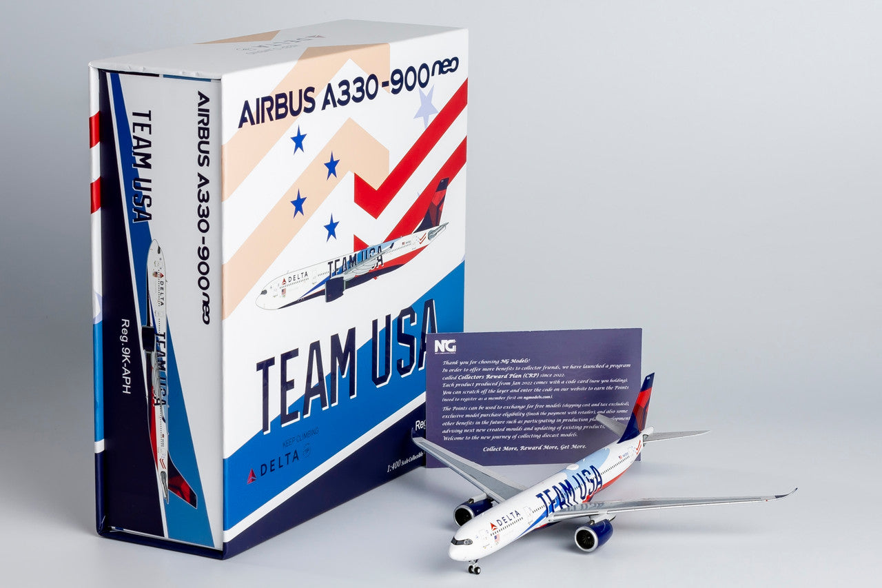 NG Model Delta Air Lines Airbus A330-900 N411DX Team USA cs #1