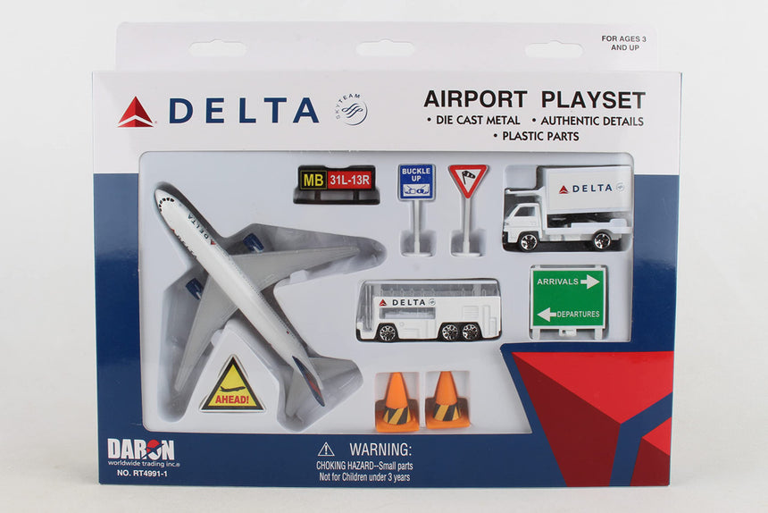 Delta Airlines Model Airport Play Set Toy
