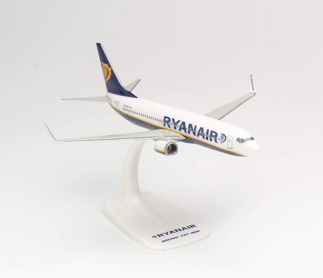 Herpa Ryanair Boeing 737-800 Snap-Fit Model Plane 1/200 Scale