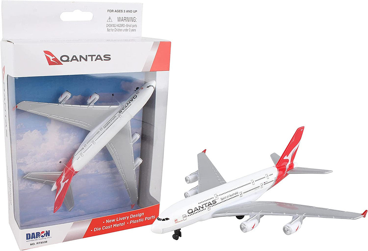 Qantas Airbus A380 Airplane Model Toy