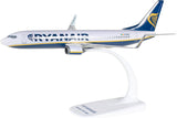 Herpa Ryanair Boeing 737-800 Snap-Fit Model Plane 1/200 Scale