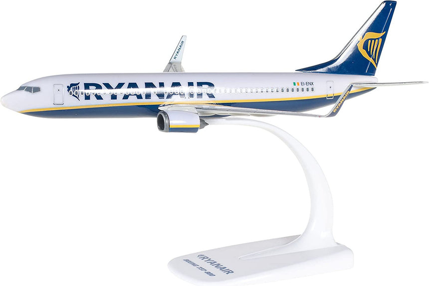 Herpa Ryanair Boeing 737-800 Snap-Fit Model Plane 1/200 Scale