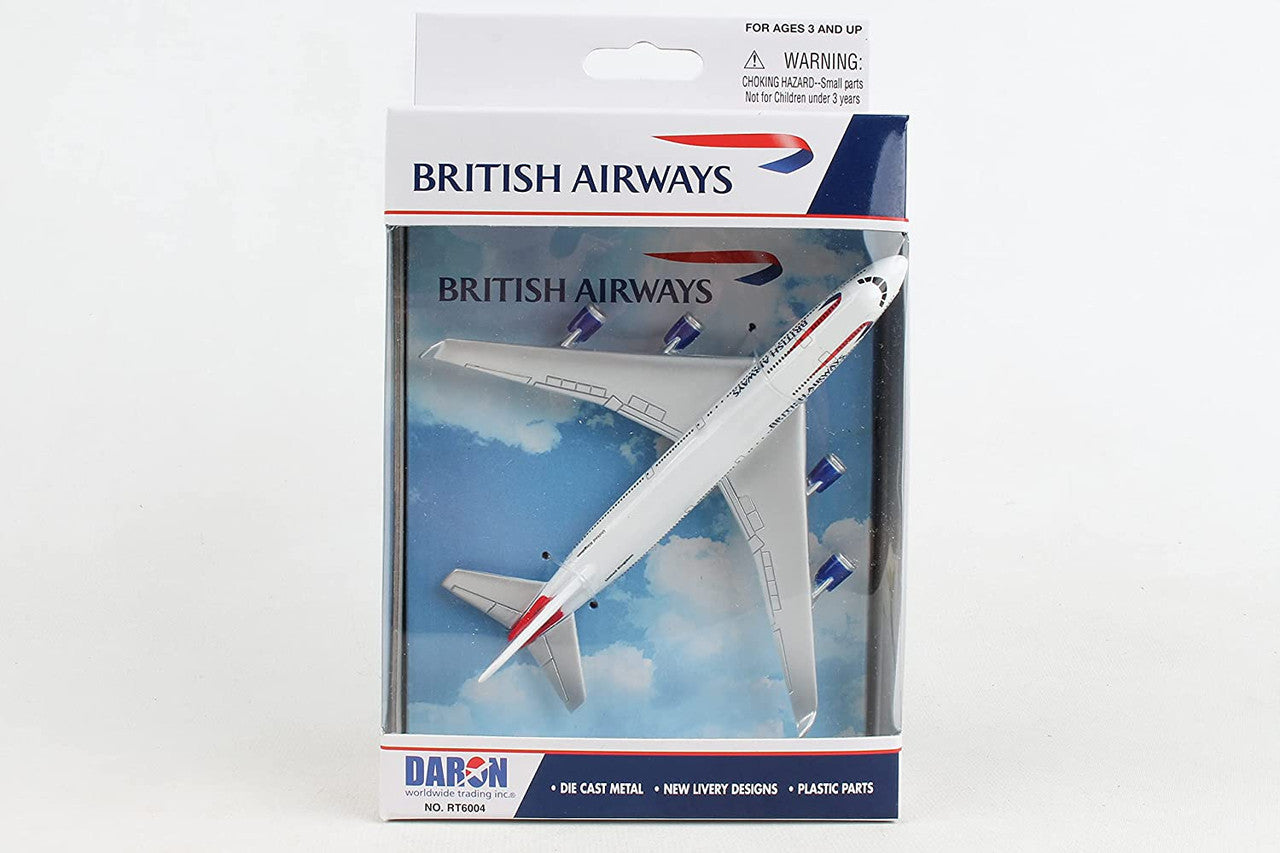 British Airways Boeing 747 Airplane Model Toy
