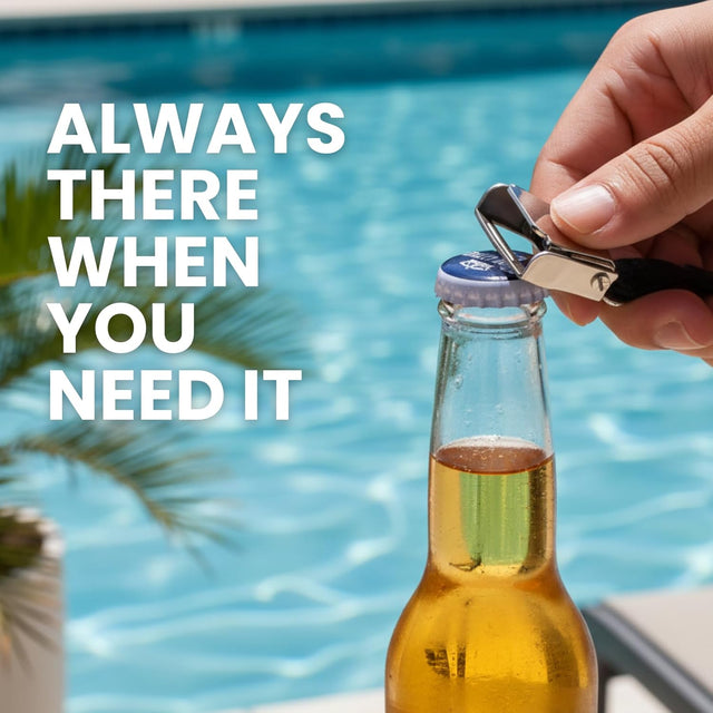 Airplane Seatbelt Bottle Opener Keychain