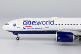 NG Models British Airways Boeing 777-200ER G-YMMU One World 1/400 NG72036