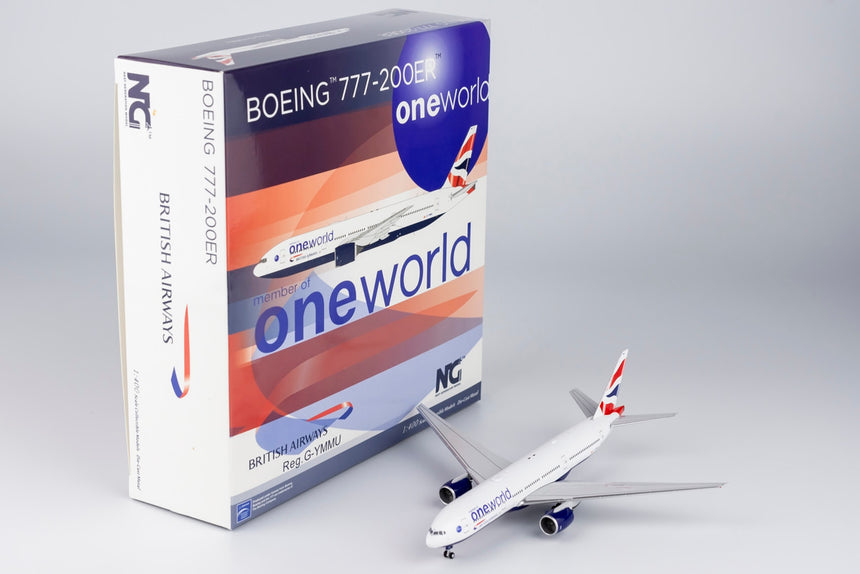 NG Models British Airways Boeing 777-200ER G-YMMU One World 1/400 NG72036