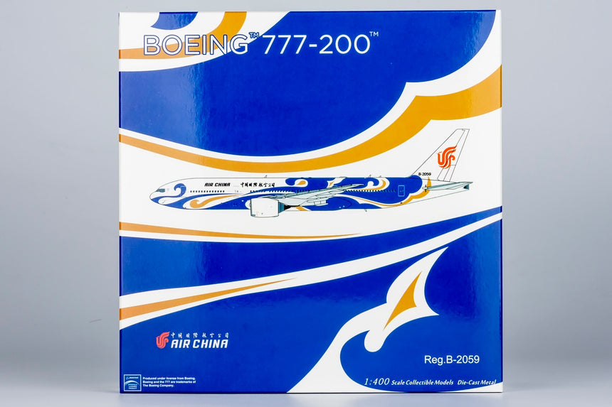 NG Models Air China Boeing 777-200 B-2059 Blue Phoenix Liner 1/400 72058