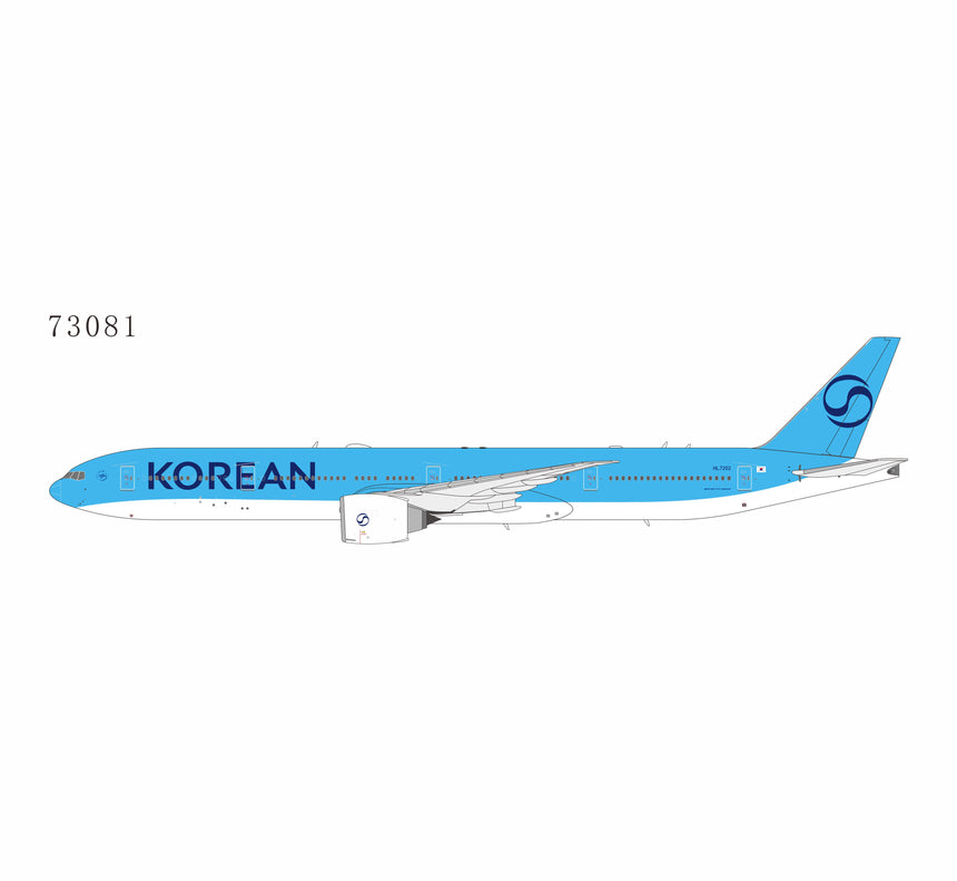 NG Models Korean Air (2025's livery) Boeing 777-300ER HL7202 1/400 Aircraft Scale Model