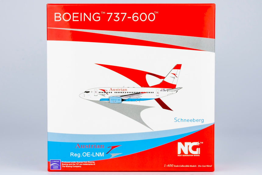 NG Models Austrian Airlines Boeing 737-600 OE-LNM 1/400 Scale