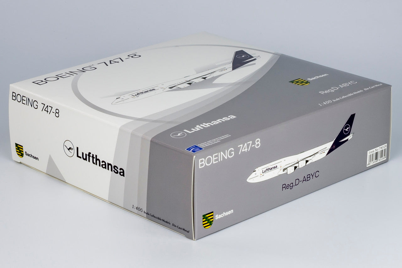 NG Models Lufthansa Boeing 747-8 D-ABYC n/c 1/400 78028 - Model