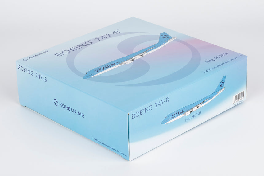 NG Models Korean Air (2025's livery) Boeing 747-8 HL7638 1/400 Aircraft Scale Model