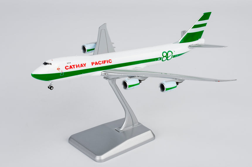 NG Models Cathay Pacific Airways Boeing 747-8F B-LJE (80 Years Anniversary Retro Livery) (Ultimate) 1/400 Aircraft Scale Model