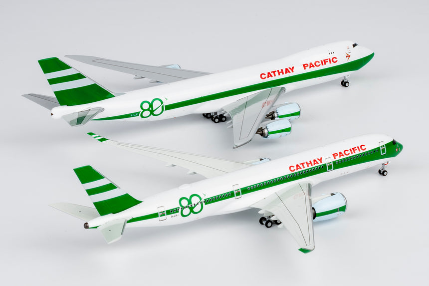 NG Models Cathay Pacific Airways Boeing 747-8F B-LJE (80 Years Anniversary Retro Livery) (Ultimate) 1/400 Aircraft Scale Model