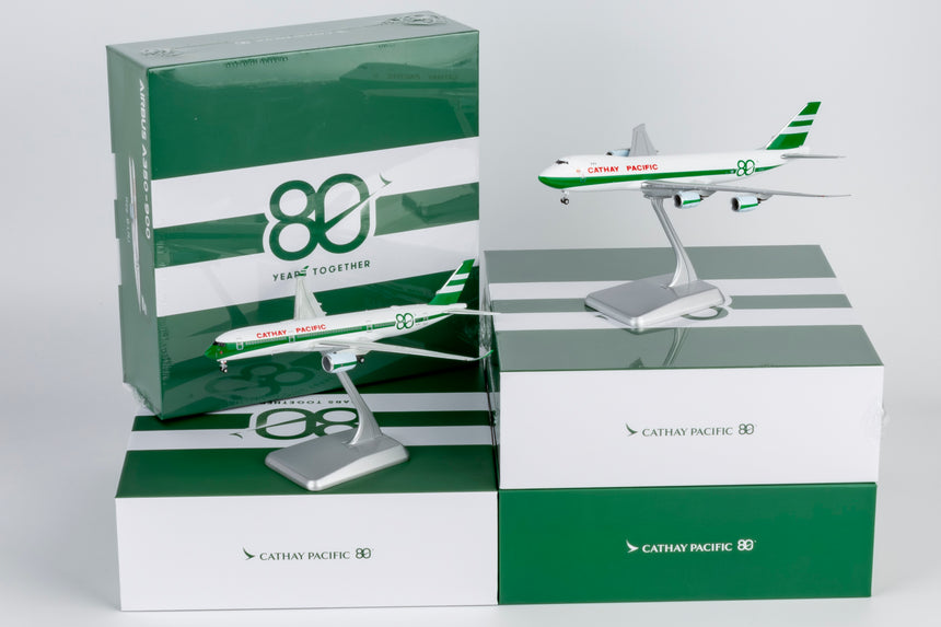 NG Models Cathay Pacific Airways Boeing 747-8F B-LJE (80 Years Anniversary Retro Livery) (Ultimate) 1/400 Aircraft Scale Model