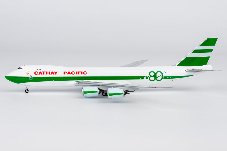 NG Models Cathay Pacific Airways Boeing 747-8F B-LJE (80 Years Anniversary Retro Livery) 1/400 Aircraft Scale Model