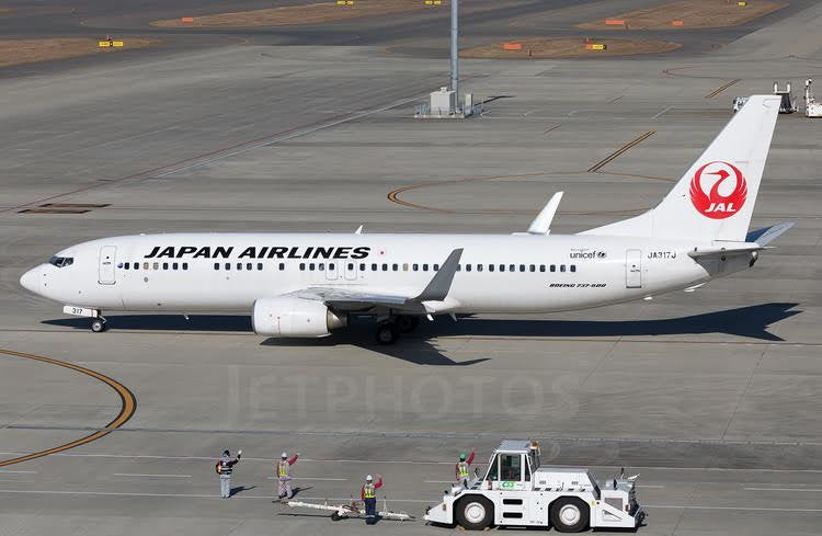 Phoenix Japan Airlines (JAL) Boeing B737-800 JA317J 1/400