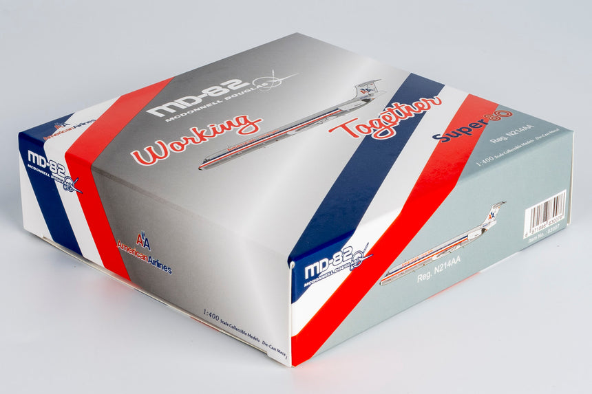 NG Models American Airlines "Working Together" McDonnell Douglas MD-82 N214AA 1/400 Scale