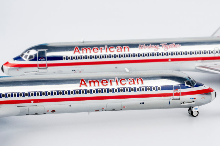 NG Models American Airlines "Working Together" McDonnell Douglas MD-82 N214AA 1/400 Scale