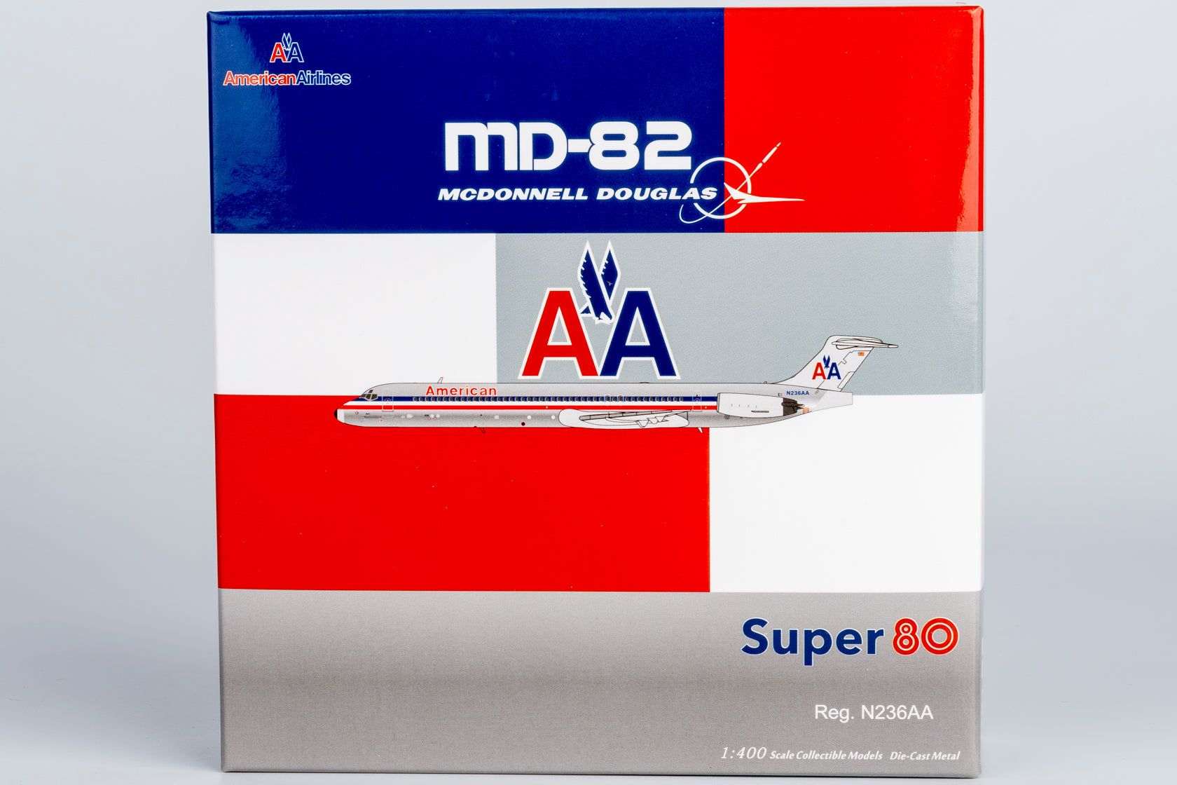 NG Models American Airlines (Black Nose Cone) McDonnell Douglas MD