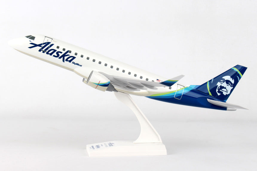 SkyMarks Alaska Airlines E175 Skywest New Livery Reg N170SY 1/100 Scale