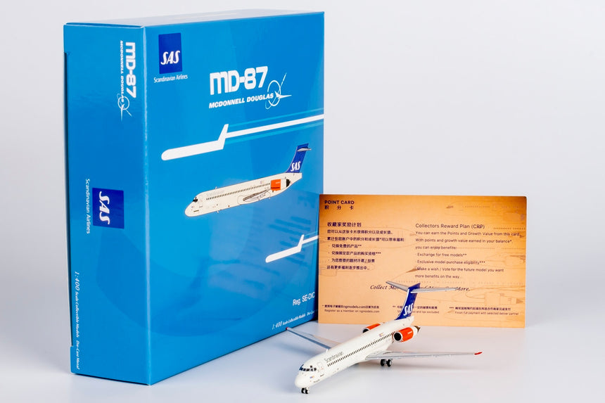 NG Models Scandinavian Airlines - SAS "Grane Viking" McDonnell Douglas MD-87 (DC-9-87) SE-DIC 1/400 Scale