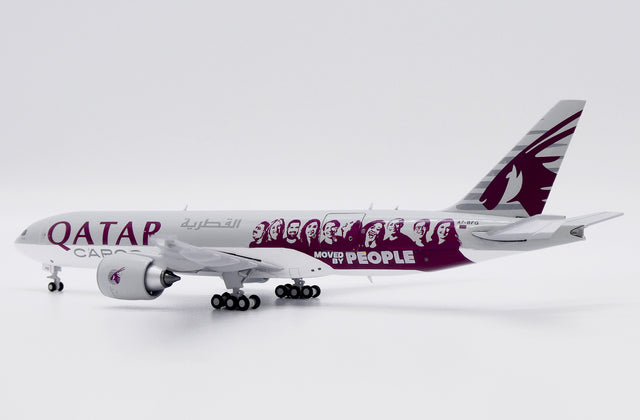 JC Wings Qatar Cargo Boeing 777-200LRF (A7-BFG) "Moved by People" 1/400 Aircraft Scale Model