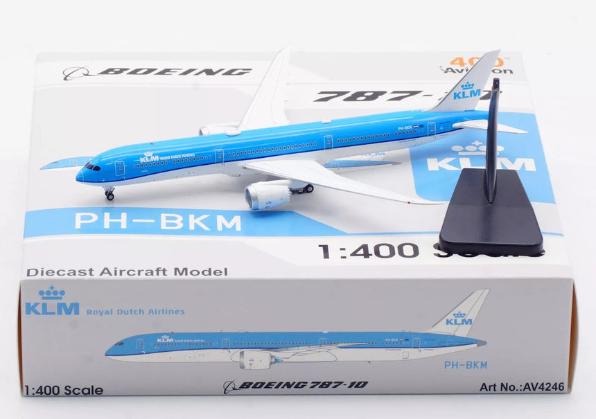 Aviation400 KLM Royal Dutch Airlines Boeing 787-10 Dreamliner PH-BKM (with detachable gear) 1/400 Scale