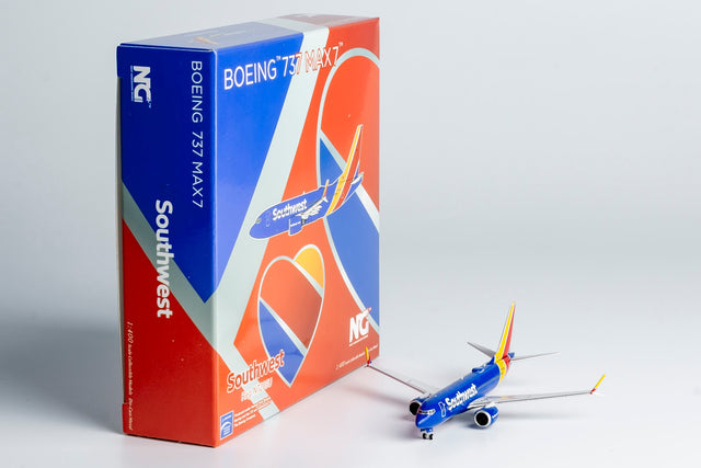 NG Models Southwest Airlines Boeing 737 MAX 7 N7203U 1/400 Aircraft Scale Model