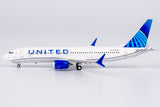 NG Models United Airlines Blue Evolution colors Boeing B737 MAX 8 N17339 1/400 Scale