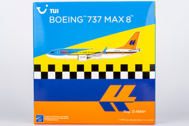 NG Models TUI fly Boeing 737 MAX 8 D-AMAH "50 Years" Livery 1/400 Scale Model