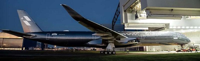 Aviation400 STARLUX Airlines Airbus A350-1000 B-58553 "Airsorayama Silver" (detachable gear) 1/400 Aircraft Scale Model