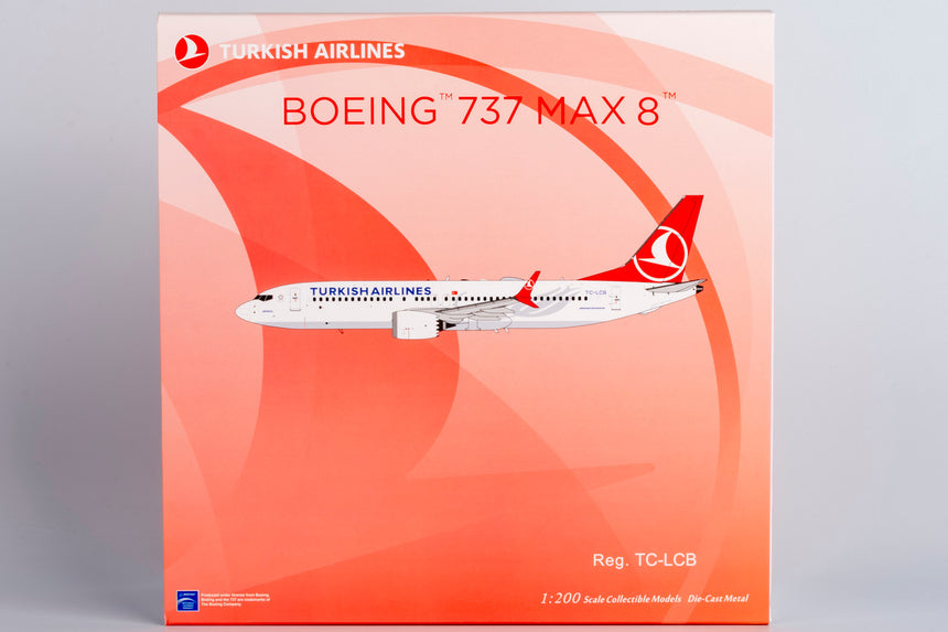 NG Models Turkish Airlines “Isparta” Boeing 737 MAX 8 TC-LCB 1/200 Scale