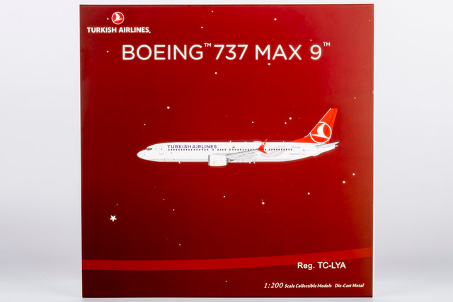 NG Models Turkish Airlines Boeing 737 MAX 9 TC-LYA 1/200 Aircraft Scale Model
