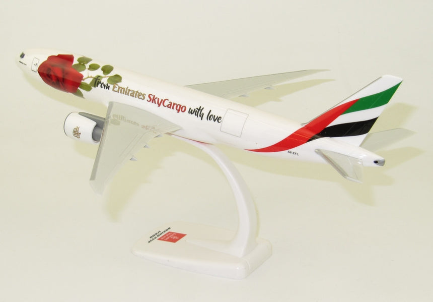 PPC Models Emirates SkyCargo "Valentine Rose" Boeing B777F 1/200 Scale