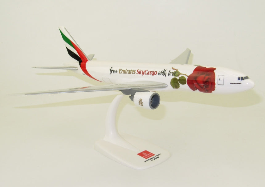 PPC Models Emirates SkyCargo "Valentine Rose" Boeing B777F 1/200 Scale