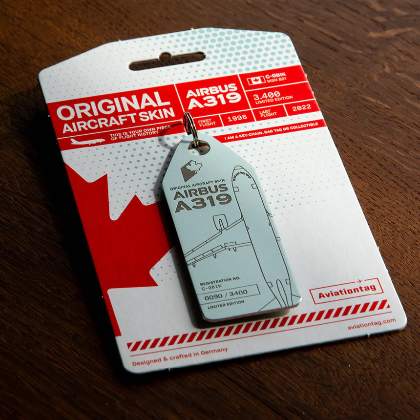 AviationTag Air Canada Airbus A319 - C-GBIK Turquoise – Aircraft