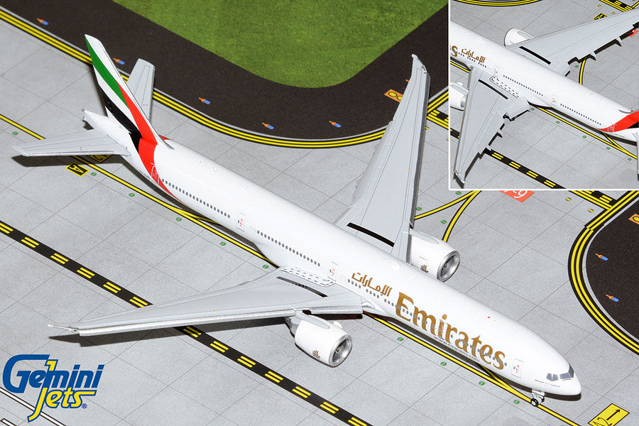 GeminiJets Emirates Boeing 777-300ER A6-END (Flaps Down) 1/400