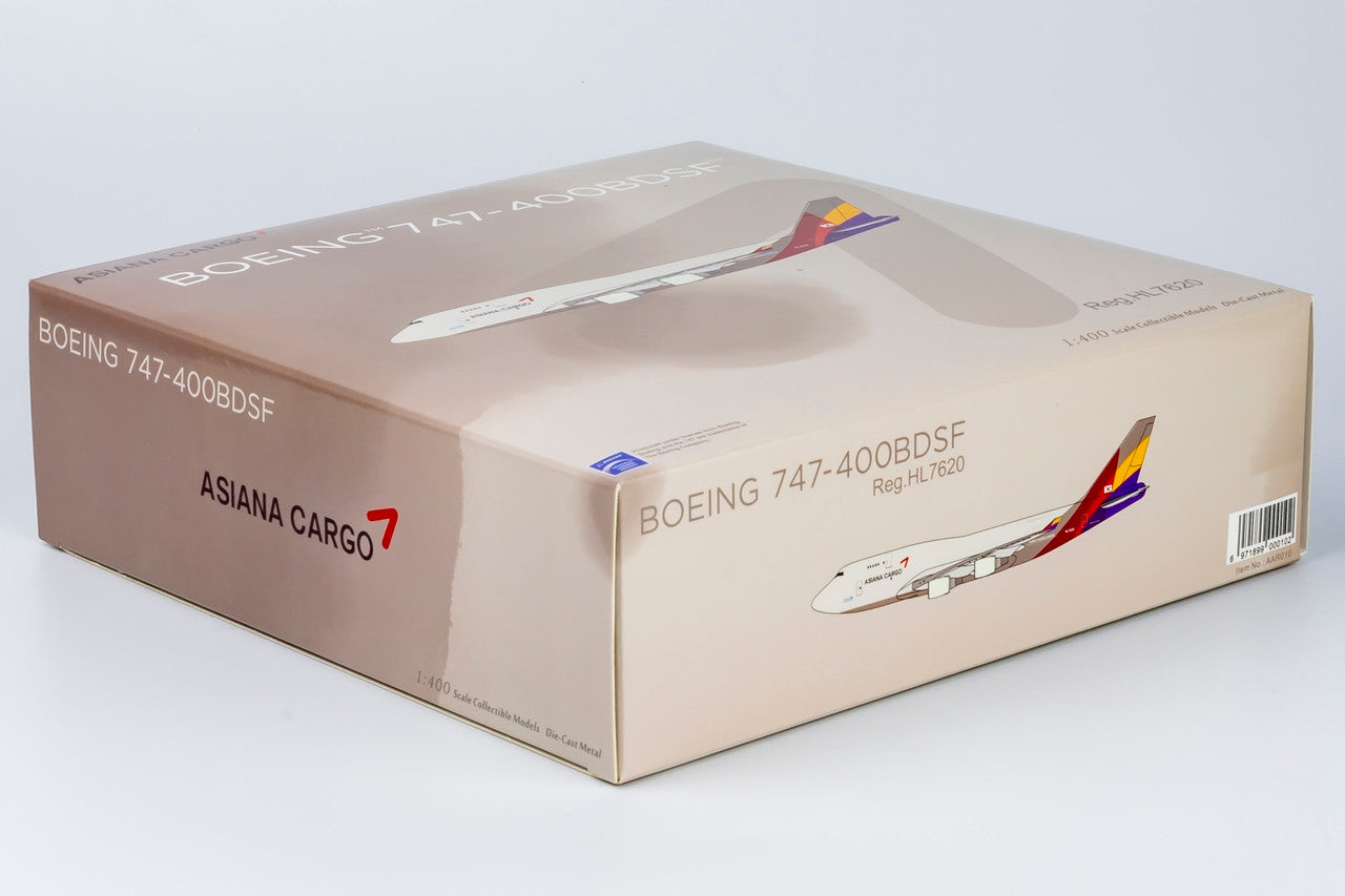 NG Models Asiana Cargo Boeing B747-400BDSF HL7620 Lite
