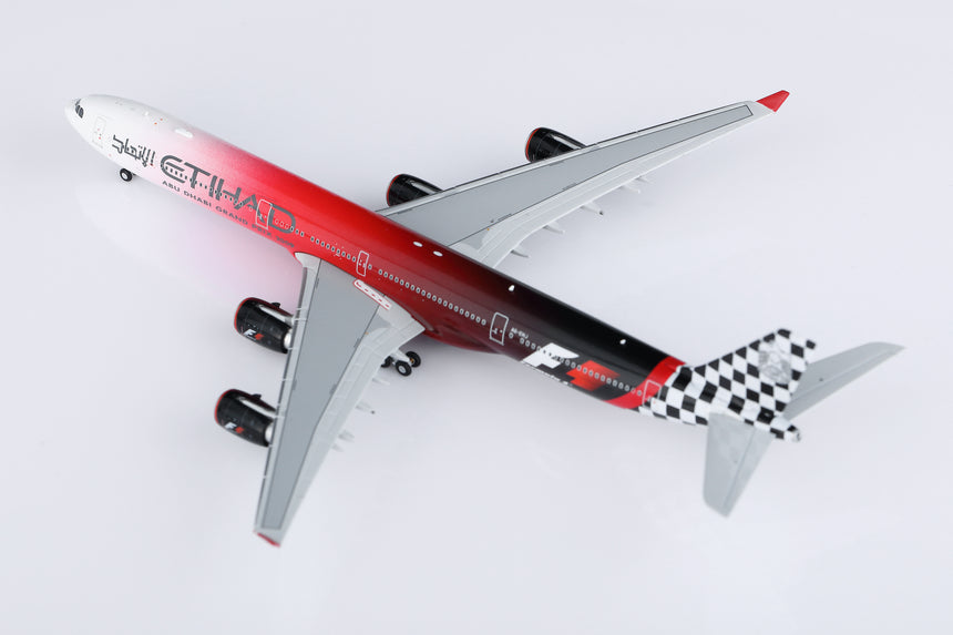 HX Models Etihad Airways Airbus A340-642 A6-EHJ "Abu Dhabi GP 2009" Flaps-Down 1/400 Scale