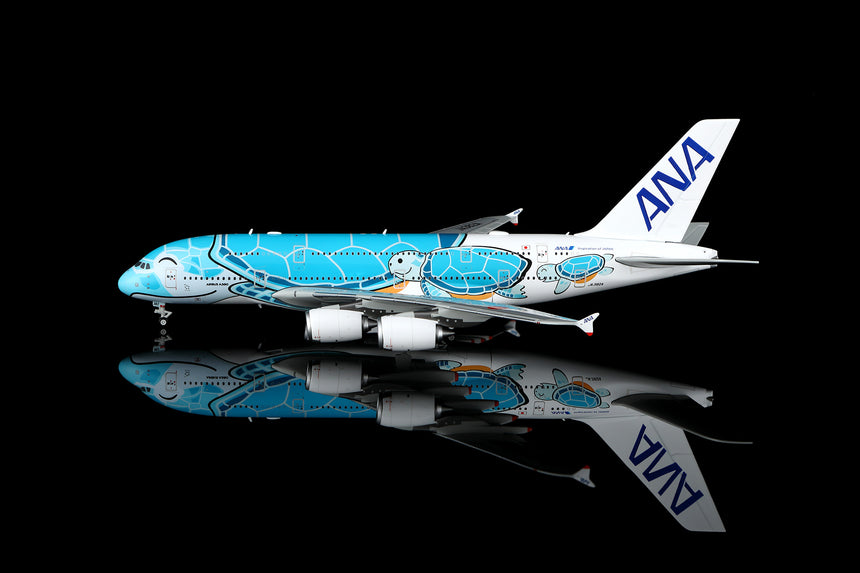 HX Models ANA Airbus A380 "Flaps Down" "Flying Honu-Lani (Green Turtle)" JA382A 1/400 Aircraft Scale Model