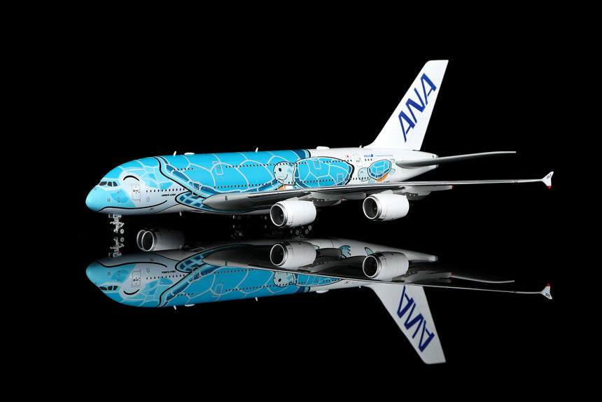 HX Models ANA Airbus A380 "Flaps Down" "Flying Honu-Lani (Green Turtle)" JA382A 1/400 Aircraft Scale Model