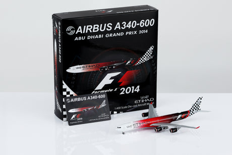 HX Models Etihad Airways Airbus A340-642 A6-EHJ "Abu Dhabi GP 2014" Standard Version 1/400 Scale
