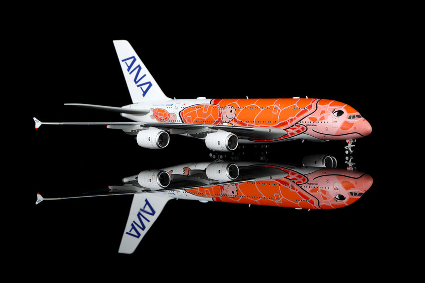 HX Models ANA Airbus A380 "Flying Honu-Lani (Orange Turtle)" JA383A 1/400 Aircraft Scale Model
