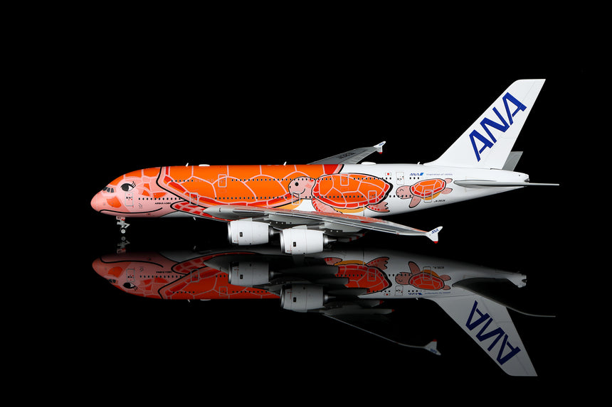 HX Models ANA Airbus A380 "Flying Honu-Lani (Orange Turtle)" JA383A 1/400 Aircraft Scale Model