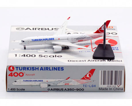 Aviation400 Turkish Airlines "400th Aircraft" Airbus A350-941 TC-LGH 1/400 Aircraft Scale Model