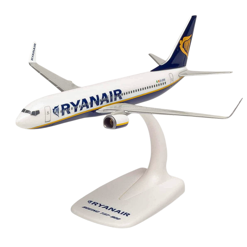 Herpa Ryanair Boeing 737-800 Snap-Fit Model Plane 1/200 Aircraft Scale Model