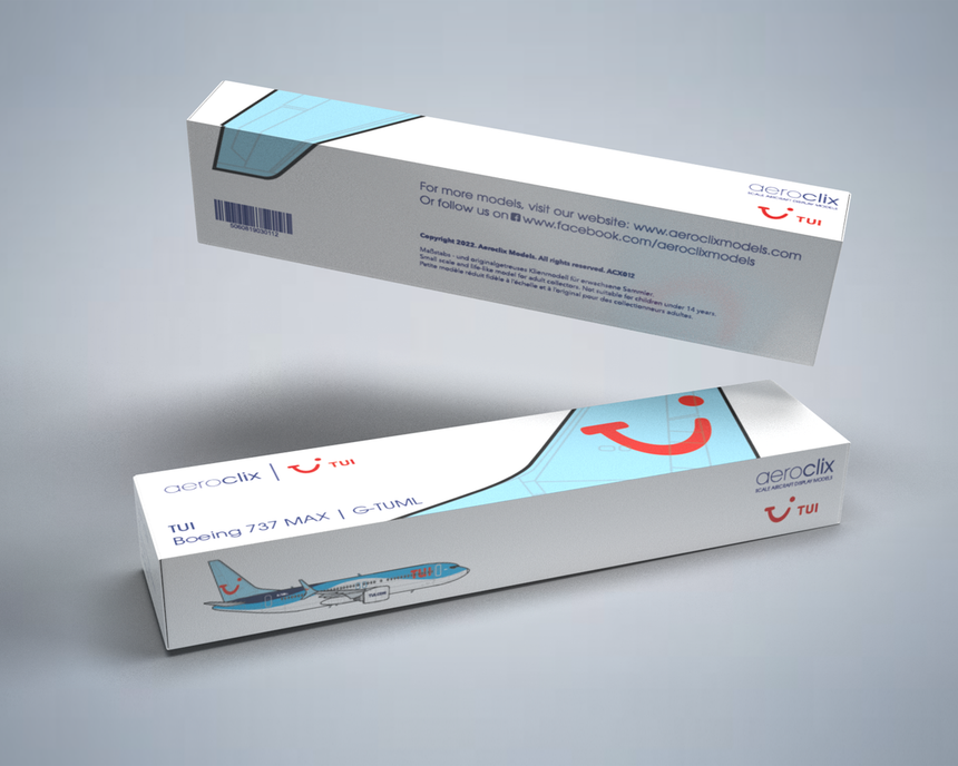 AeroClix TUI Boeing 737 MAX 8 G-TUML 'Malta' (1,000th Boeing 737 MAX) 1/200