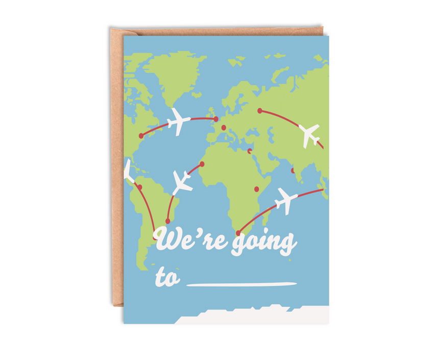 We're going to card' Europe and Africa Card With Envelope