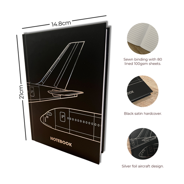 The Aviators Black Notebook